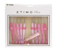 Tulip Etimo Rose lace Crochet Hook, Soft-Grip Handle, Single, Pink