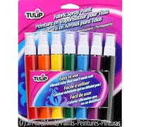 Tulip Fabric Spray Paint Pump Mini 7 Pack, Rainbow, Multicoloured, 24 ml (Pack of 7)