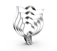 Tulip Flower Cookie Cutter Set Large - 5", 4", 3", 2" - 4 Piece - Stainless Steel