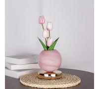 Tulip Flower-Lamp, a Simple Design Decorative-Lamp, a Three-Color Light Source, a Bright and Transparent lamp Body, Lights up Love and Warm time, and Encounters Romantic Light and Shadow.