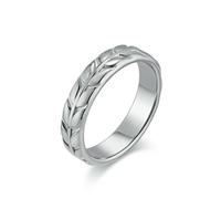 Tulip Flower Titanium Steel Ring, Women's Fashion Stainless Steel Plated 18K Gold Accessory