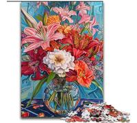 Tulip Flowers 1000 Pieces Jigsaw Puzzles For Teens And Adults, Pattern Assembly Fun at Home Activities, Birthday Present,Travel Gifts (50x75cm)