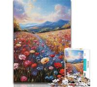 Tulip Garden Jigsaws Puzzles 1000 Pieces for Teenagers Gifts,Challenging Game And Family Play with Fully Interlocking Randomly Shaped Pieces (38x26cm)