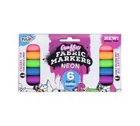 Tulip Graffiti Fabric Markers 5PK, neon Dual tip, One Size