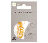 Tulip Heart Shaped Stitch Markers Large Size Yellow 1 piece AC-003E