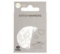 Tulip Heart Stitch Marker, White, 1 Piece