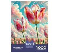 Tulip Jigsaw Puzzle Adult And Children 1000 Jigsaws Educational Games Gifts Fun Activity for Home Birthday Jumbo for Boys And Girls 70x50cm/1000pcs