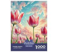 Tulip Jigsaw Puzzles Adult And Children 1000 Jigsaws Educational Games Gifts Fun Activity for Home Birthday Jumbo Age 12+ for Adults 70x50cm/1000pcs