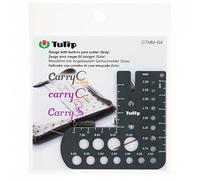 Tulip Needle Gauge with Integrated Yarn Cutter, Grey, 1 Piece