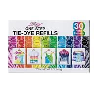 Tulip One-Step Tie-Dye Kit Refills, Rainbow Tie Dye, Multicolor, 30 Pack