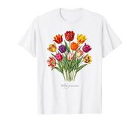 Tulip Plant Illustration Tulipa gesneriana Value Graphic T-Shirt