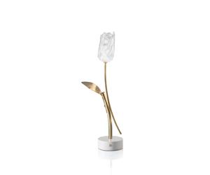 Tulip Portable Lamp Transparent/ White Base