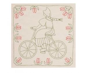Tulip Sashiko World Embroidery kit Volendam Lady 1 piece White red Green
