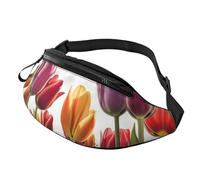Tulip Scape Outdoor Sports Waist Bag & Casual Chest Pack, Adjustable Unisex Fanny Pack for Hiking/Running/Cycling