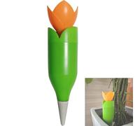 Tulip-Shaped Automatic Drip Irrigation Machine, Tulip Shaped Drip Irrigation, Lazy Flower Automatic Watering Artifact, Drips Irrigations System for Lawns,Orange