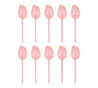 Tulip Shaped Automatic Watering Globes For Indoor And Outdoor Potted Plants Self Irrigation Device With Long Lasting Pvc Material Green Garden Supplies Pack Of Ten As Shown Color(Light red)