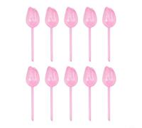 Tulip Shaped Automatic Watering Globes For Indoor And Outdoor Potted Plants Self Irrigation Device With Long Lasting Pvc Material Green Garden Supplies Pack Of Ten As Shown Color(Pink)