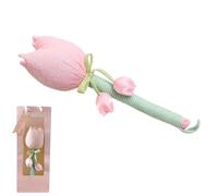 Tulip-Shaped Mugwort Massage Hammer, Handmade Pink Wellness Gift for Women, Elderly, Birthday & Valentine‘s Day