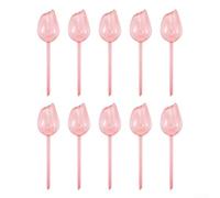 Tulip Shaped Watering Balls 10 Piece Set for Automatic Plant Watering and Maintenance (Light red)