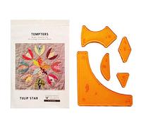 Tulip Star Tempters Acrylic Template Set Jen Kingwell 14" Block