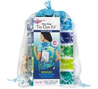 Tulip Step Drawstring Bag Tie Dye, Beachy, Blue, Green, One Size