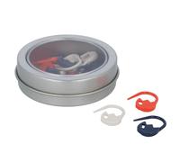 Tulip Stitch Markers, Navy/White/Orange, One Size