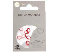 Tulip Stitch Markers, Red, S