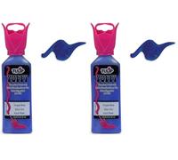 Tulip tulippfrblue Dimensional Fabric Paint 1.25oz, 1.25_Puffy Royal Blue, 37 ml (Pack of 2)