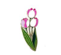 tulip White rosebush lily valley Iris Oleander sunflower Plants and Flowers Metal Badge Flower brooch flower jewelry accessory, S, Alloy Steel, no gemstone