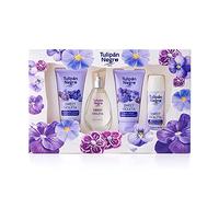 Tulipán Deodorant Gift Set, Bath Gel, Perfume, Body Lotion Sweet Violet, Floral