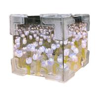 Tulipanes Mirror Lamp 1 Set Cute Cube Shape Tulipanes Night Light 4x4in Lamp DIY 2 in 1 Infinite Romantic Decorative Flower Night Light for Home Bedroom Gift for Girls