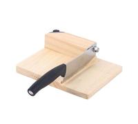 TuliperMood Manual Meat Slicer, Manual Slicer Home Cutting Knife for Cheese, Jerky, Biltong, and Bread Cutting, with Oak Cutting Board, for Home & Deli