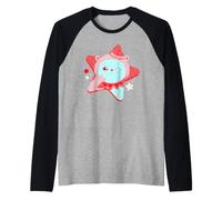 Tulipop Miss Maddy Bear Stars Raglan Baseball Tee