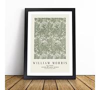 Tulips by William Morris | Framed Wall Art Print | Modern Home Decor Picture | Ready to Hang Artwork for Living Room, Bedroom, Kitchen or Office | Multiple Sizes