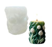Tulips Molds Casting Molds Flower Cylinder Silicone Ornament Plasters Epoxy Resin Flowers Cylinder Silicone Resin Tulips Plasters