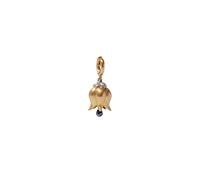 Tulips Pendant In 18ct Yellow Gold With Briolette Spinel
