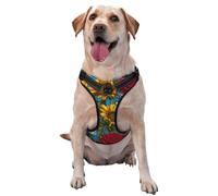 Tulips Roses Sunflowers Butterflies No Pull Dog Harness Adjustable Reflective Oxford Easy Control Medium Large Dog Harness