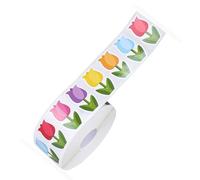 Tulips Sticker Flowers Sticker Scrapbook Reward Gift Decorative Label for Girl Kids Tulips Flowers Reward Decorative Floral