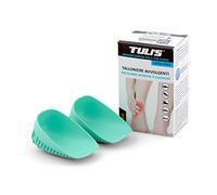 Tuli's Classic gel heel cushion - thermoplastic inserts with multi-layer design for better shock absorption - helps against heel spurs, plantar fasciitis, foot fatigue - large, 15 x 9 x 0.1 cm