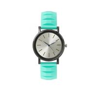 tulkdexi Casual Outfit Watch Ladies Quartz Women Round Dial Silicone Adjustable Strap Candy Color No Delay Time-Checking High Accuracy Lady Lake Blue