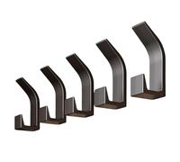 tulkdexi Corrosion-Resistant Coat Hook Kitchen Utensil Storage 5 Pcs Wall Hanging Hooks No Drilling Self-Adhesive Anti-Slip Waterproof Great Load Bearing for Grey 5pcs