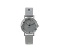 tulkdexi Women Watch Student Quartz Round Dial Adjustable Silicone Strap Candy Color No Delay Time-Checking High Accuracy Lady Daily Grey