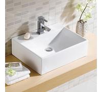 Tulla 360 x 245mm Cloakroom Rectangle Counter Top Basin Sink