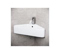 Tulla 575 x 430mm Triangle Corner Wall Hung Basin Sink