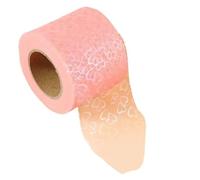 Tulle 6cm 25Yards Heart Tulle Roll Ribbon Gift Wrapping DIY Handmade Love Bows Mesh Sewing Crafts Hair Clips Girl's Ornament(Pastel Pink)