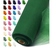Tulle Fabric Roll 54 Inch x 20 Yards, Matte Tulle Ribbon (Hunter Green)