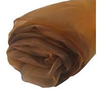 Tulle Fabric Roll,Tulle Rolls Wedding Birthday Arch Decoration DIY Sewing Home Tablecloth Curtain Crystal Tulle Roll Organza Sheer Gauze Cloth (Color : Brown, Size : 120cm x 280cm)