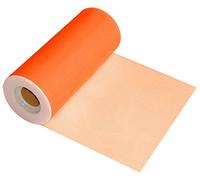 Tulle Finesse Fine Net Orange Fabric Roll 6 inch x 25 Yards
