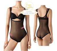 Tulle Forming Body By Wolford 36 Black Transparent Shaping Corset