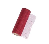 Tulle Roll 2 Pcs 10Yards Glitter Sequin Tulle Roll Wedding Decoration Fabric Sparkly Spool Party Supplies(N)